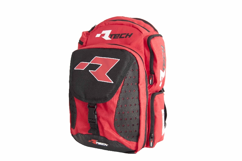 ZAINO RTECH IN NYLON 600D - 18LT ROSSO-NERO